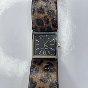 E Nine West NW1007 Cheetah Patent Leather Stainless Works - Picture 1 of 6