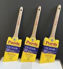 THREE Brand NEW Purdy 3” Ox Hair Angled Paint Brushes 144296030