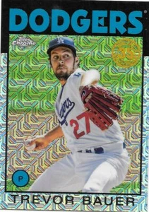 2021 Topps Update TREVOR BAUER Silver Pack 1986 Chrome - DODGERS - #86C-5 - Picture 1 of 1