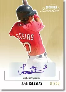 JOSE IGLESIAS 2011 Just LIMITED Rookie Autograph GOLD Auto RC #/50 - Picture 1 of 2