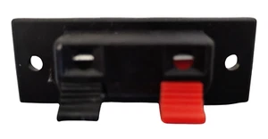 Push-Terminal Speaker Wire Connector With Red and Black Terminals - Picture 1 of 1