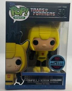 FUNKO POP DIGITAL TRANSFORMERS #50 FREDDY FUNKO AS BUMBLEBEE - Picture 1 of 6