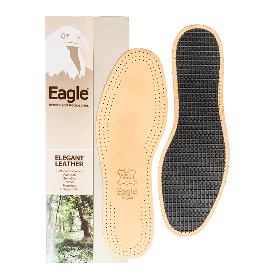 Soletta da Scarpe in Pelle Pregiata e Lattice al Carbone - Sottopiede Uomo Donna