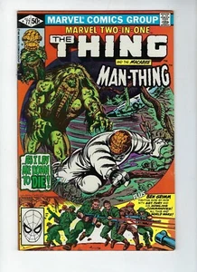 Marvel Two-In-One # 77 The Thing & Man-Thing Cents Issue July 1981 VF/NM - Imagen 1 de 2