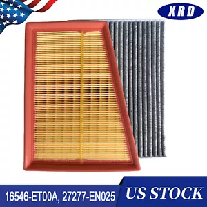 Engine&Cabin Air Filter 16546-ET00A 27277-EN000 For Nissan Sentra 2.0L 2007-2012 - Picture 1 of 9