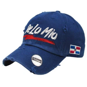 De lo mio embroidered Logo Vintage Hats (Navy - Full Color) - Picture 1 of 3