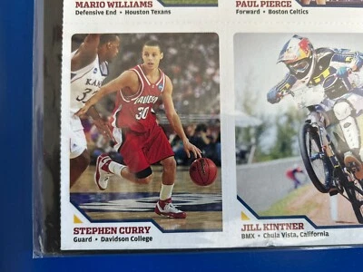 Tarjeta Stephen Curry 2008 Sports Illustrated Kids SIFK novato hoja sin cortar como nueva Foto 1 de 2