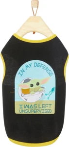 Star Wars The Mandalorian Grogu "Left Unsupervised" Dog & Cat Tank-Top Medium - Bild 1 von 4