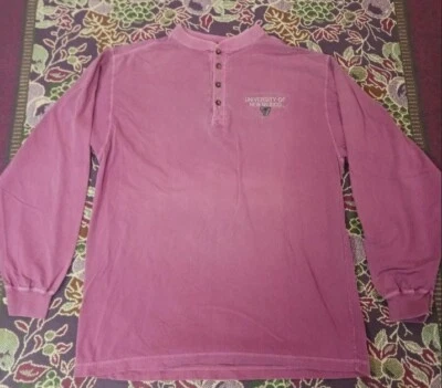 University Of New Mexico Henley Longsleeve Size Large Vintage JanSport - Image 1 of 4