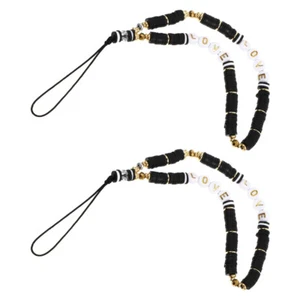 2 Pcs Mobile Phone Bracelet Lanyard Lovers Keychain Strap Lanyards - Zdjęcie 1 z 12