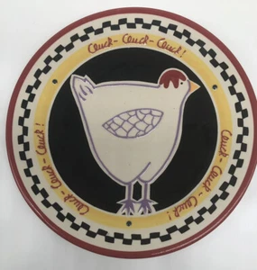 Becky Denny Southern Living 12" Platter Cluck Cluck Rooster Serve Dish Plate A1 - Picture 1 of 6
