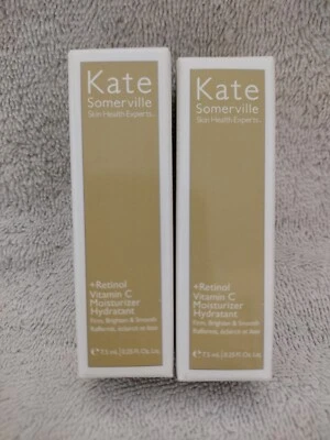 Kate Somerville + Retinol, Crema hidratante de vitamina C (2 paquetes) 0,25 oz. cada uno *ENVÍO GRATUITO* Foto 1 de 3