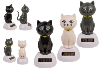 Solar Katze Wackelfigur Solarfigur, Wackelkopffigur, Bewegliche Figur Kitten - Bild 1 von 4