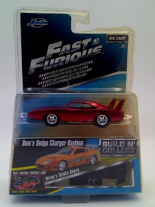 JADA FAST & FURIOUS DOM'S DODGE CHARGER Build N Collect BRIAN'S TOYOTA SUPRA 2/6 - Picture 1 of 5