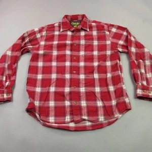 Cabelas Shirt Mens Medium Long Sleeve Button Up Plaid Pocket Casual - Picture 1 of 11