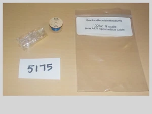 Nuevo carrete AEG Smokey Mountain Miniatures 13262 escala N con cable azul #5175 - Imagen 1 de 2