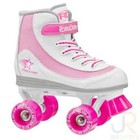 RD Firestar Adult/Childrens White Pink V2 Quad Roller Skates