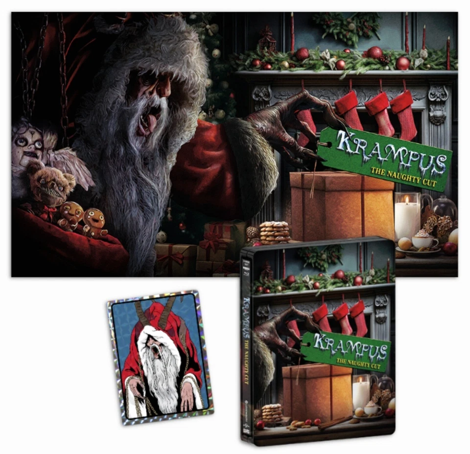 Krampus The Naughty Cut Steelbook (4K UHD + Blu-ray) W/ Poster & Prism - Image 1 of 1