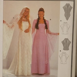 Fairy Bridal Medieval Renaissance Dress Costume Sewing Pattern 10-20 Burda LARP - Picture 1 of 5