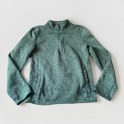 Suéter Browning Pull Over Para Hombre Talla Pequeña Verde con Bolsillos 1/4 Cremallera Exterior Foto 1 de 4