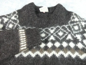 Gaeltarra Pullover Herren 46 Braun Grob XL Fair Isle Vintage Irish Wool Pulli - Bild 1 von 13