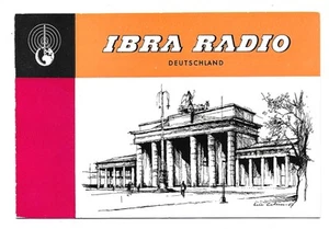 QSL IBRA Radio Africa Tanger Morrocco 1958 Hamburg Deutschland 14858 kHz  DX SWL - Picture 1 of 1