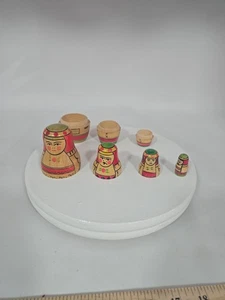 Muñecas antiguas rusas soviéticas URSS rosa monroviana matrioska tradicionales de anidación 37 - Imagen 1 de 9