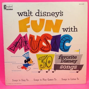 Walt Disney's Fun With Music - Childrens Songs -12" Vinyl LP Record 1962  DQ 120 - Picture 1 of 5