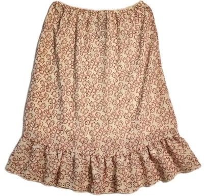 Falda No Boundaries De Colección Y2K Estampado Floral Talla Mediana 7/9 Chica Fluida Forrada Usada en Excelente Condición Foto 1 de 4