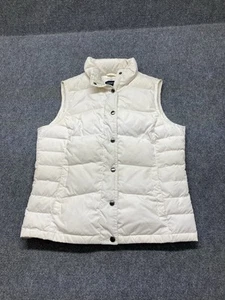 Lands End Women's Quilted Goose Down Puffer Vest Women’s Size Small (6-8) White - Picture 1 of 8