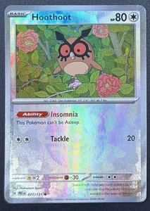 Hoothoot (Master Ball Pattern) 077/131 Sv: Prismatic Evolutions Holo - Bild 1 von 4