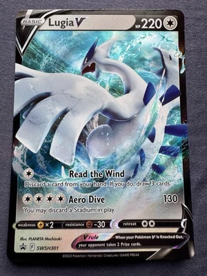 Pokémon TCG Lugia V SWSH301 Black Star Promo Card Sword & Shield (Near Mint) - Image 1 of 4
