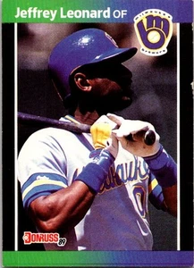 1989 Donruss #457 Jeffrey Leonard - Picture 1 of 2