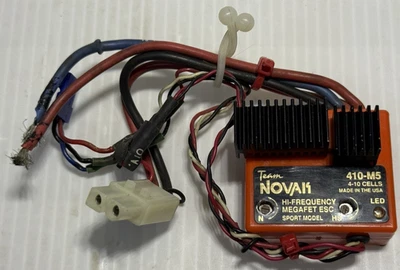 Vintage Novak 410-M5 Esc Electronic Speed Control Rc10 TESTED WORKING Vtg RC - Image 1 of 4