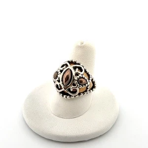 Size 8.5 Carolyn Pollack Relios 925 Sterling, Brass, & Copper Filigree Dome Ring - Picture 1 of 9