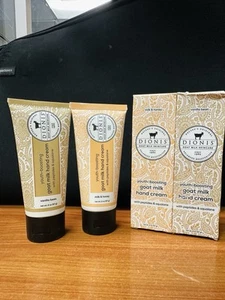 Dionis Youth Boosting Vanilla Bean, Milk & Honey Goat Milk Hand Cream 2oz Lot 2 - Picture 1 of 3