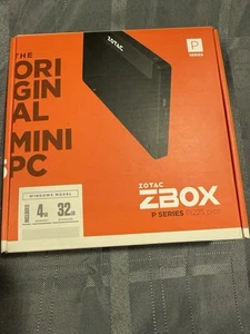 ZOTAC ZBOX-P1225-W2B Mini PC Pico Intel Celeron Win10 4g Ram 32g Storage - Picture 1 of 16