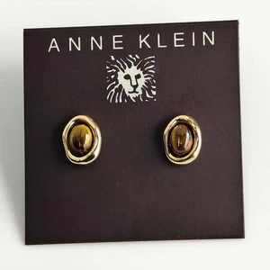 Nuevos aretes Anne Klein ojo de tigre regalo elegantes mujeres fiesta vacaciones joyería - Imagen 1 de 4