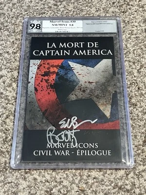 Marvel Icons #30 France ~ PGX Signature Series 9.8 ~ Brubaker, Bendis & McCaig - Image 1 of 4