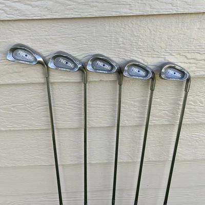 Lot Of Ping Zing Karsten Blue Dot 3,5,6,7 & 8 Irons Steel Shafts Stiff Flex RH - Image 1 of 4