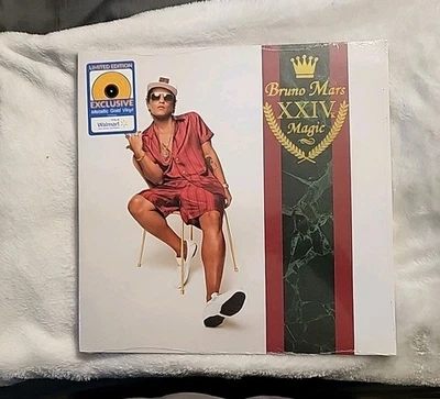 BRUNO MARS –XXIVK Magic - 2016 (NM) LP - (Gold Ltd. Ed) - Atlantic Rec (A) - Image 1 of 4