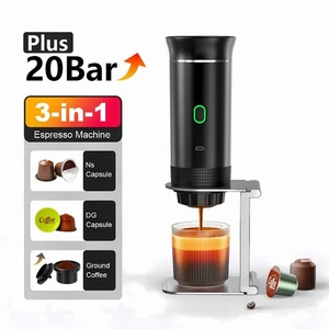 3-in-1 Portable Coffee Machine Espresso Maker 20 Bar Pressure USB Rechargeable - Bild 1 von 11