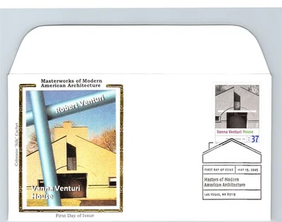 S05-9538, MORDERN ARCHITECTURE, VANNA VENTURI HOUSE, COLORANO SILK FDC - Image 1 of 2