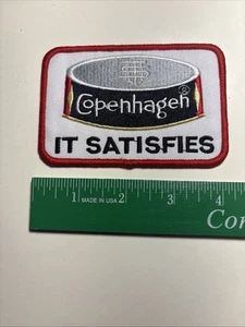 Copenhagen Tabacco It Satisfies bestickter Aufnäher 4” x 2,5” - Bild 1 von 1