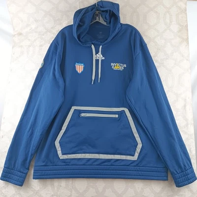 Pulôver Adidas Invictus Games Dusseldorf 2023 com capuz azul masculino GG - Imagem 1 de 4