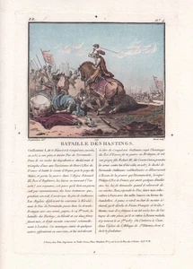 Schlacht bei Hastings Battle Bataille Schabkunst Mezzotint 1791 - Picture 1 of 1