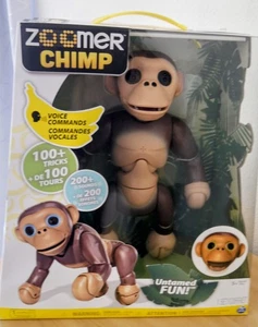 Nuevo Zoom Interactivo Mascotas Zoomer Chimpancé Mono Robot Nuevo en Caja Como Nuevo Muy Espeluznante Aspecto - Imagen 1 de 11