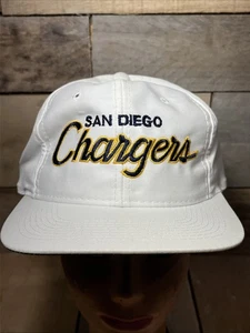 Vintage San Diego Chargers Hat Cap NFL Sports Specialties The Twill NWOT White - Picture 1 of 24