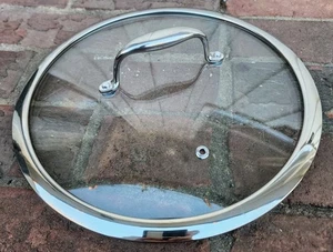 HexClad Authentic 10 Inch Lid Hybrid Cookware Tempered Glass Lid Replacement 8Qt - Picture 1 of 4