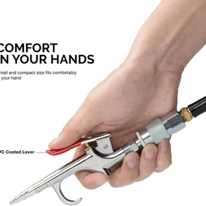 Juego de pistola de soplado de aire con 5 boquillas intercambiables y herramienta de disparo de gran tamaño ~ - Imagen 1 de 8